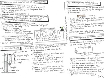 Required Practical - AQA - Placemat #4