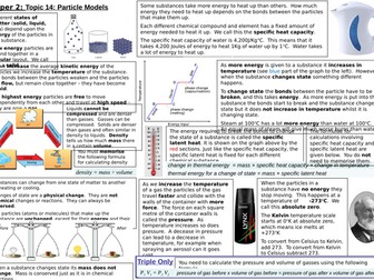 Revision mat: Particles, Forces & Matter