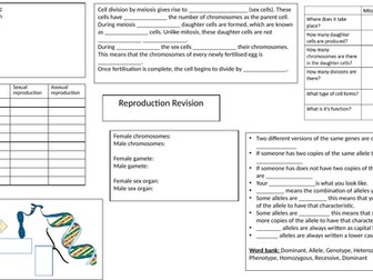 AQA Trilogy Reproduction Foundation Revision mat