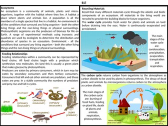 AQA 9-1 (2016) GCSE Biology Trilogy: B17 Knowledge Organiser