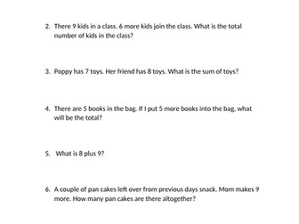 Addition word problem