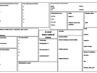 A3 OCR A Level PE socio cultural and contemporay  issues