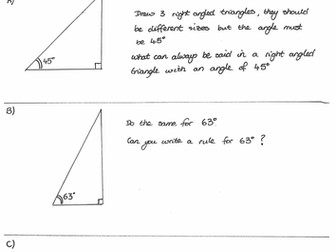 Introducing Trigonometry to Year 9