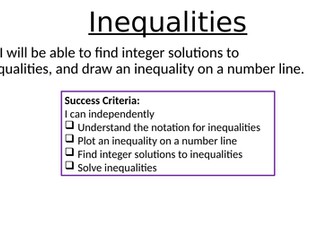 Inequalities