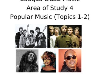 Pop Music - Area of Study 4 WJEC/Eduqas GCSE Music