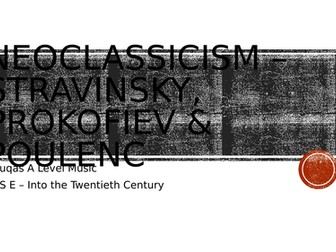 Neoclassicism - Poulenc Trio for Oboe, Bassoon & Piano