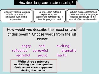 Charge of the Light Brigade Lesson (1-3)