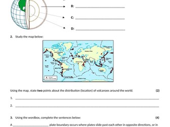 1. Tectonic hazards exam questions homework