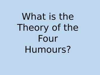 Medicine Through Time Revision Lesson