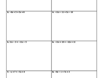 20 Solving Linear Equations Worksheets