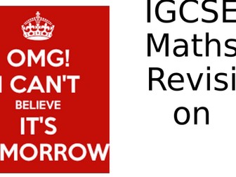 IGCSE Maths revision for June 2018 exams (Edexcel)