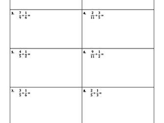 50 Dividing Fractions Worksheets