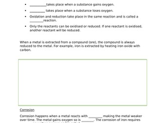 Edexcel CC11-13 chemical changes