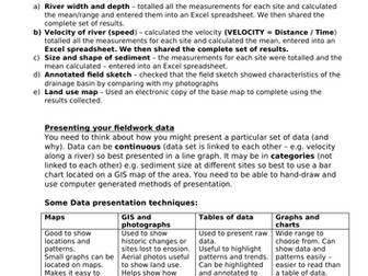 Edexcel B GCSE Geography 9-1 River fieldwork pack
