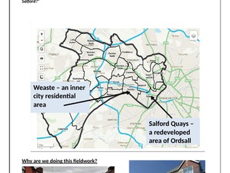 Edexcel B GCSE Geography 9-1 Urban fieldwork pack