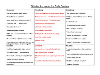 Bitesize quotes An Inspector Calls