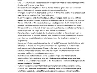 Critical responses to Hamlet over time