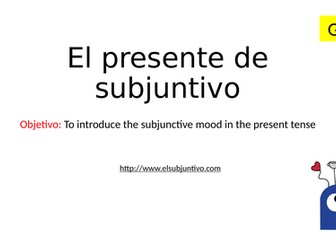El presente de subjuntivo (present subjunctive)