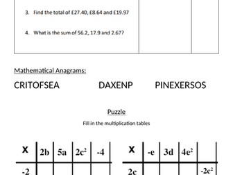 Factorising expressions