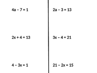 Example problem pair linear equations
