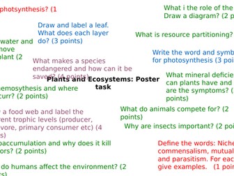 Ecosystems Revision