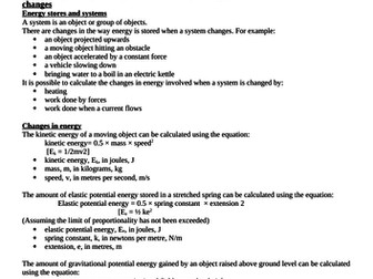 AQA Trilogy-Physics Paper 1-Revision notes