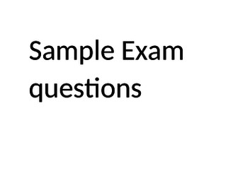 Sample questions for AQA GCSE East and West, 1945-72