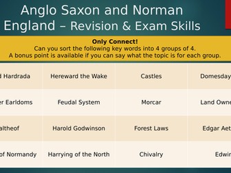 Exam Skills - Anglo Saxon and Normans