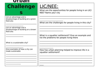 GCSE Geography AQA revision booklet  - Paper 1, 2 & 3