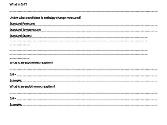 AQA A Level Chemistry SOW | Teaching Resources