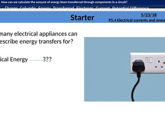 Electrical Currents and energy Transfer