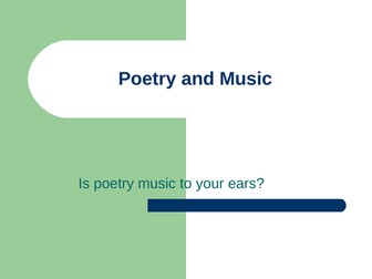 Poetry and Music