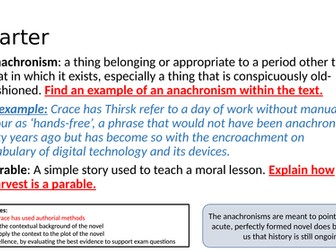 Harvest by Jim Crace revision