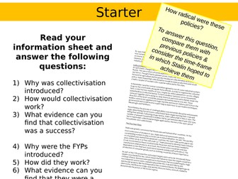 Stalin's Russia: Collectivisation & FYP