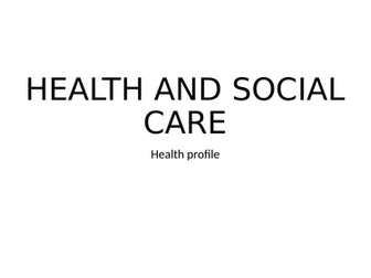 BTEC Tech Health and Social Care Component 3(B) - Unit of Work
