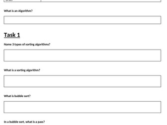 Sorting Algorithms