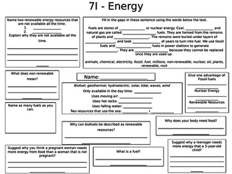 Year 7 Physics Revision Science