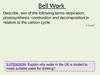 Water Cycle EDEXCEL