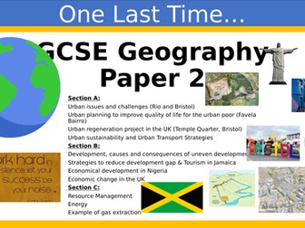 GCSE Geography Paper 2 Revision Powerpoint