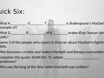 Macbeth Prophecies