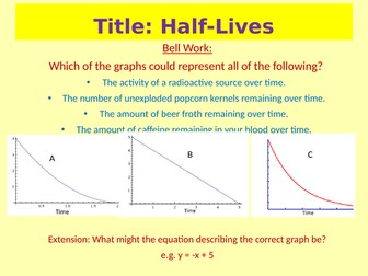 Half-Life Lesson (half lives)