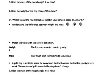 What's the difference between MASS and WEIGHT?