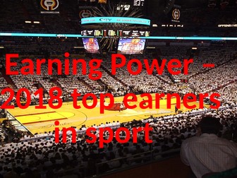 Show me the money - Sports Stars Earning Power