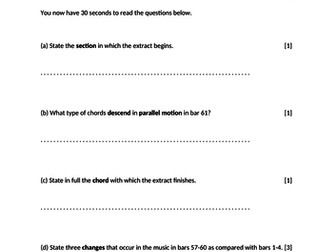 Debussy Eduqas A Level practice question