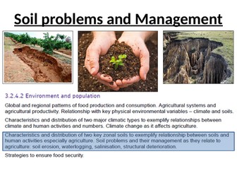 Soil problems and Management
