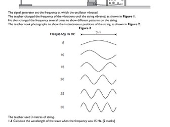 GCSE Physics AQA P6 Waves - Required Practical 8 Ripple Tank & String