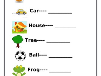 EYFS/KS1 Rhyming words activity