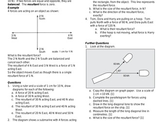 GCSE Physics AQA P5 - Resultant Forces