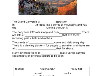 Grand Canyon (fill the blanks)