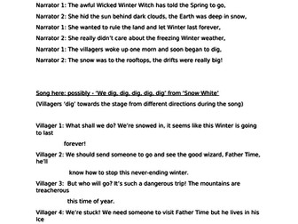 Christmas play The Never-ending Winter